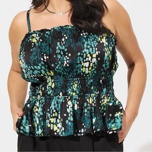 Torrid Peplum Square Neck Crop Cami